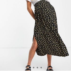 ASOS maternity button down midi skirt